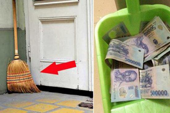 Đặt chổi quét nhà chỗ này là phạm đại kỵ phong thủy, quét sạch tiền bạc, chọc giận thần linh