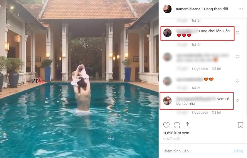 Nam Em khiến fan xịt máu vì màn cởi đồ cực kỳ nóng bỏng tại bể bơi-6