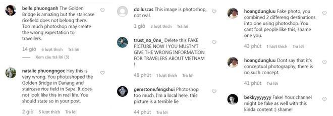 Du khách gây tranh cãi vì ghép ảnh cầu Vàng với ruộng bậc thang-2