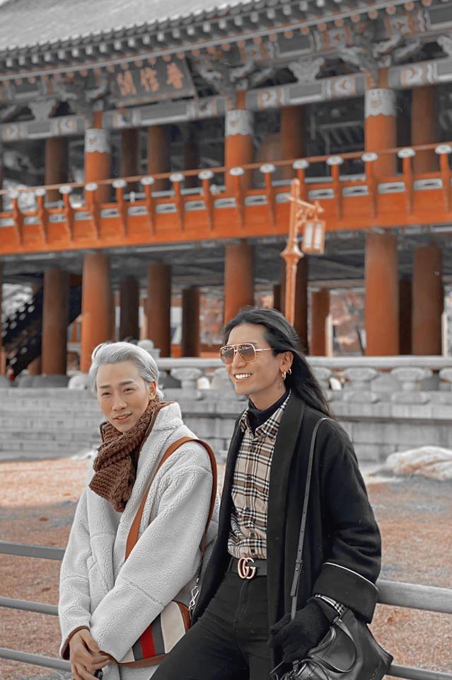 BB Trần - Hải Triều sánh đôi đi du lịch, dân mạng hết hồn tưởng hai công công tuổi xế chiều-2