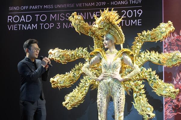 Cafe phin sữa đá trở thành quốc phục chính thức của Hoàng Thùy tại Miss Universe 2019-5