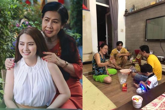 Dù đã ly hôn, Thanh Bình vẫn gọi mẫu thân Ngọc Lan là 'mẹ' và đưa con trai về thăm ngoại