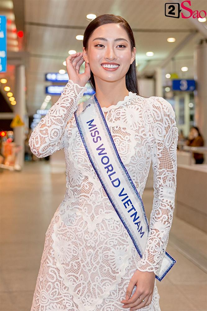 Dàn hoa hậu đổ bộ sân bay lúc nửa đêm tiễn Lương Thùy Linh lên đường thi Miss World 2019-2