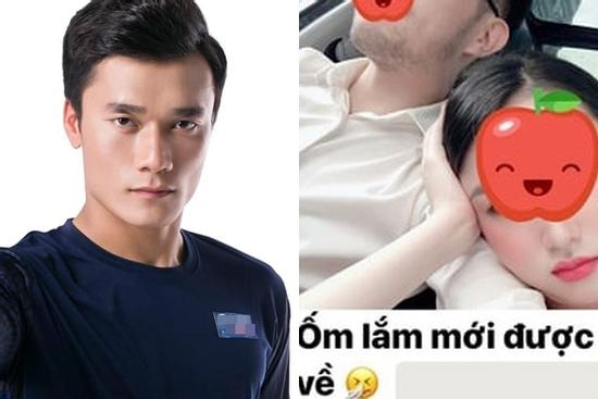 Thủ môn Bùi Tiến Dũng vừa đi vắng, 'bạn gái tin đồn' lại khoe được trai đẹp đưa về