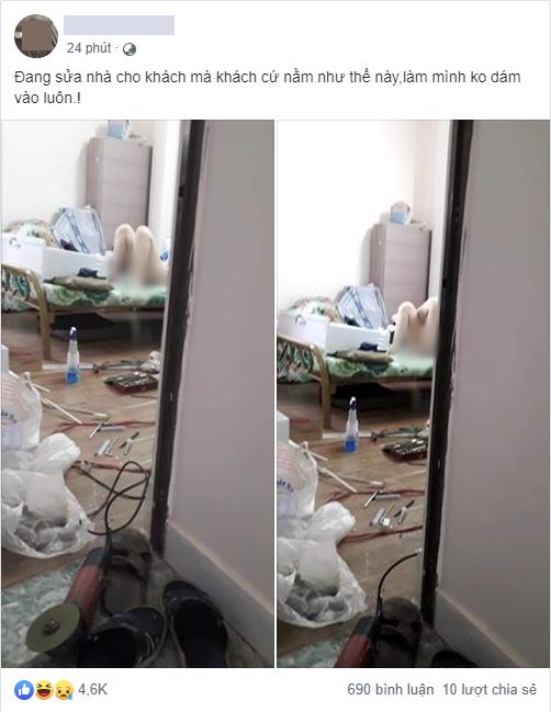 Đến sửa điện gặp chủ nhà mặc cũng như không, chàng trai đăng đàn cầu cứu gấp dân mạng-1