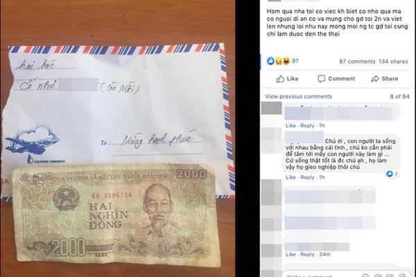 Ăn đám cưới mừng 2.000 đồng vì chê cỗ không ra gì, nội dung khiếm nhã ghi trên phong bì càng khiến nhiều người bức xúc-1