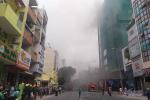 Cháy lớn tại công trình cao ốc khách sạn giữa trung tâm Sài Gòn