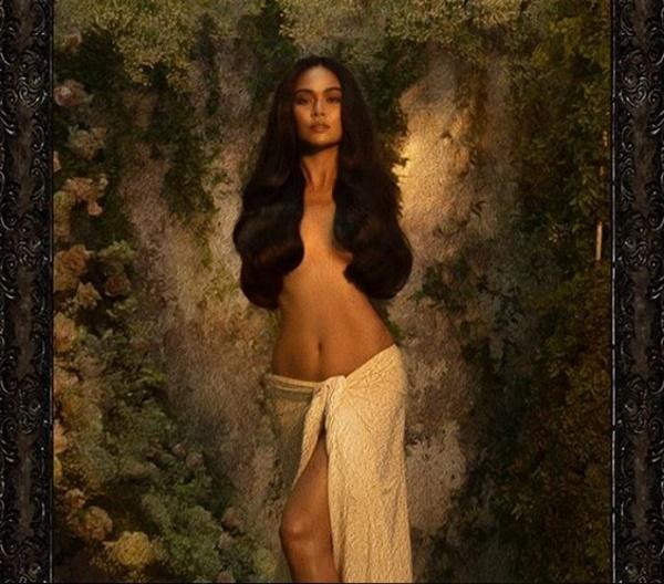 Mở đầu tin sao Việt là hình ảnh Mâu Thủy bán nude gợi cảm, quyến rũ. Tuy nhiên, hầu hết dân mạng đều đặt câu hỏi "Tay em đâu?" mà quên đi vẻ đẹp của cô.