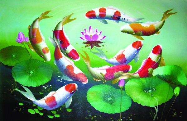 6 mẫu tranh phong thủy cuối năm treo Tết tài lộc đầy nhà, tiền ngập tràn túi-2