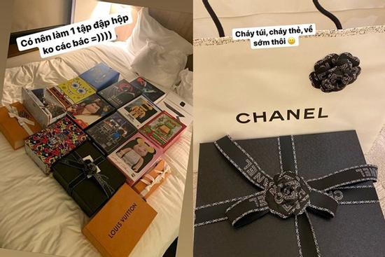 Duy Mạnh và bạn gái du lịch sang chảnh, mua sắm toàn đồ hiệu