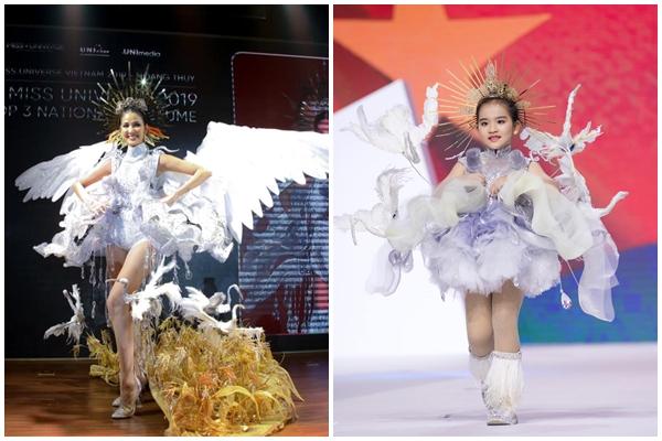 Vừa sang Mỹ thi Miss Universe, Hoàng Thùy diện suit xanh gợi nhớ đến phong cách của HHen Niê-12