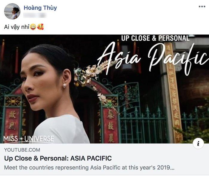 Hoàng Thùy mặc áo dài trắng, đội nón lá chiếm sóng Instagram 3 triệu followers của Miss Universe-2