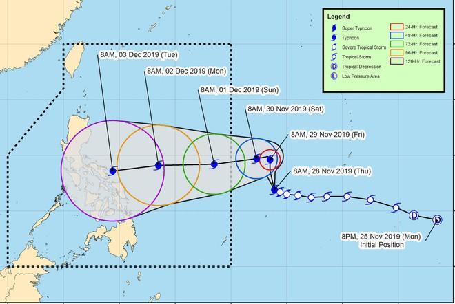 Siêu bão Kammuri đổ bộ Philipines sau ngày khai mạc SEA Games 30-1