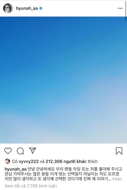 HyunA lần đầu chia sẻ về bệnh tật-1