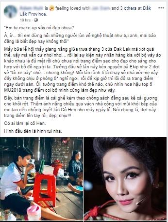 HHen Niê thà mỏi cổ trang điểm dưới ánh sáng tù mù ở nhà còn hơn sung sướng trong khách sạn 5 sao-3