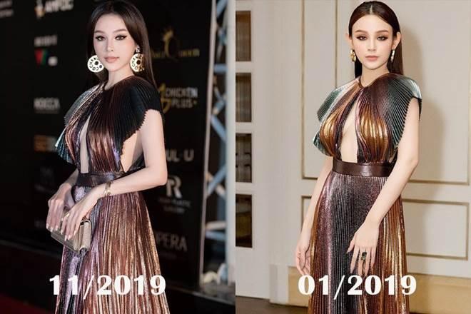 Lấy chồng đại gia giàu nứt đố đổ vách, Huyền Baby vẫn chăm diện váy cũ đi sự kiện-5