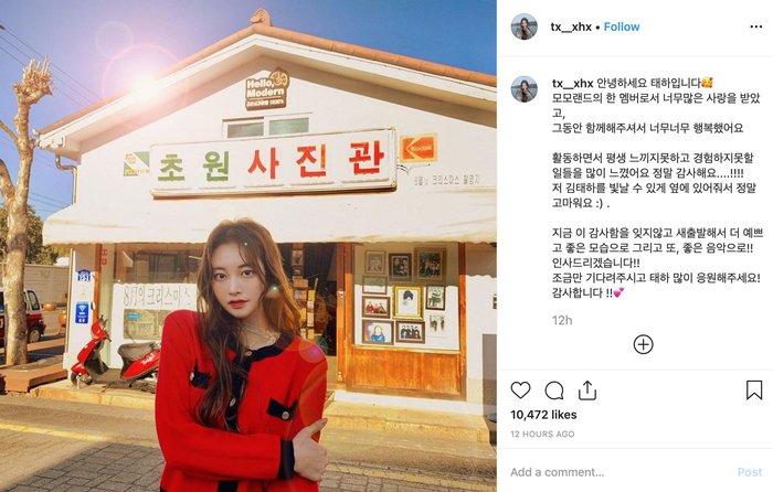 Động thái đầu tiên của thành viên Taeha (MOMOLAND) sau khi rời nhóm-2