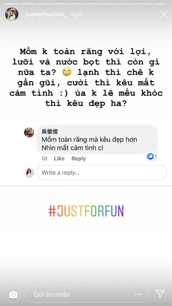 Lương Thùy Linh đáp trả cực gắt khi bị chê răng xấu-3