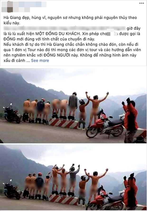MXH dậy sóng trước hình ảnh nhóm khách du lịch tụt quần khoe vòng 3 phản cảm ở Hà Giang-1