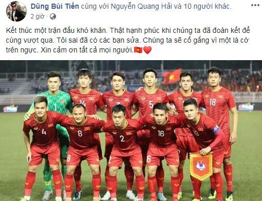 Thủ môn Bùi Tiến Dũng phản ứng căng đét khi bị chỉ trích về sai lầm trong trận gặp Indonesia-1