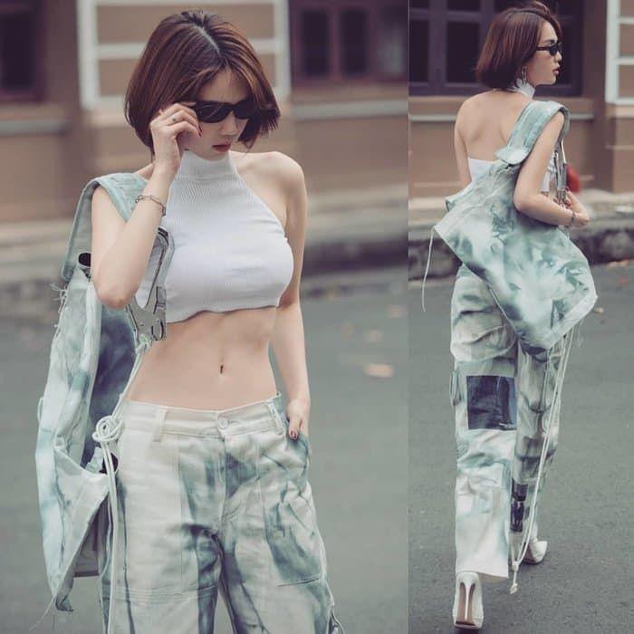 BB Trần khiến Ngọc Trinh, Chi Pu, Tóc Tiên tắt điện với chiếc áo chỉ dài hơn 1 đốt ngón tay-5