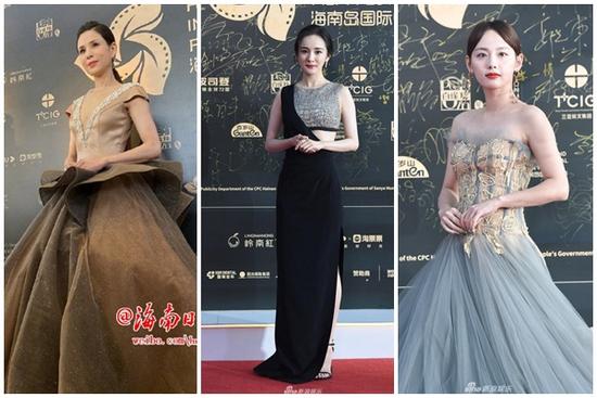 Thảm đỏ LHP Hải Nam: Dương Mịch tỏa sáng, Lý Nhược Đồng lão hóa, Trương Gia Nghê 'hai lúa'