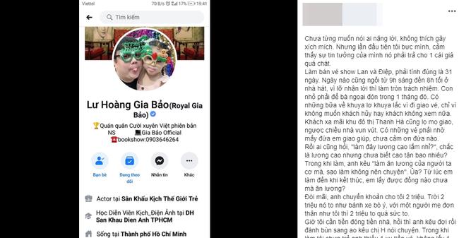 Diễn viên hài Gia Bảo bị mẹ đơn thân tố quỵt tiền lương-1