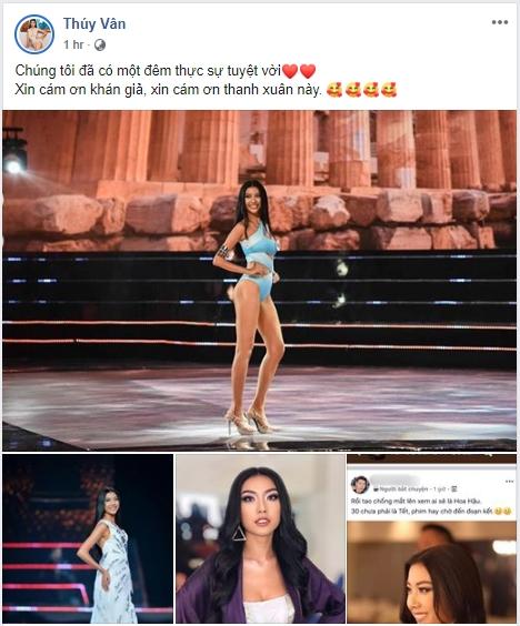 Thúy Vân lên tiếng sau sự cố lộ ngực ở bán kết Hoa hậu Hoàn vũ Việt Nam: Một đêm tuyệt vời-2