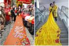 Tổ chức đám cưới lần thứ 10, Thanh Bạch - Thúy Nga quyết giữ bản quyền mặc váy quét đường đuôi dài 5m