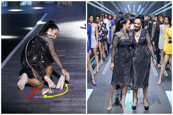 Sau cú ngã đau đớn trên sàn catwalk, Thúy Hạnh bất ngờ nhận được cơn mưa lời khen