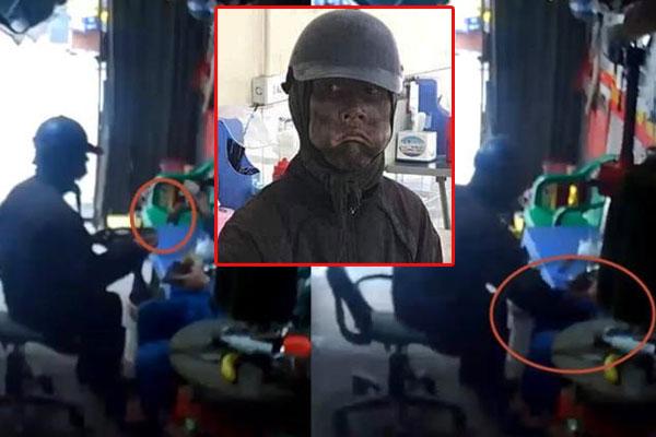 Thêm clip nóng mắt về đối tượng mặc đồ đen, mặt đen xì đẩy cửa bằng được để vào xin tiền ở Hà Nội-4