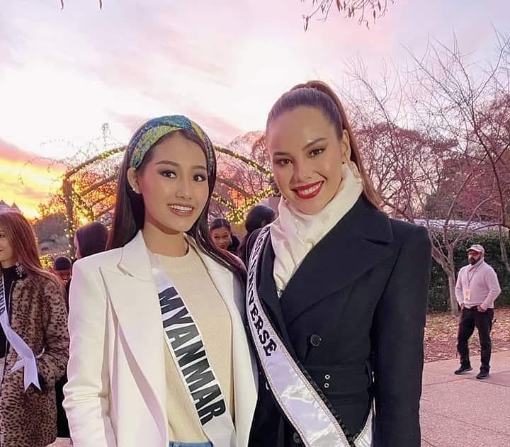 Sau 7 ngày khiến fans chờ vật vã, Hoàng Thùy đã có ảnh đọ sắc đương kim hoa hậu Catriona Gray-15