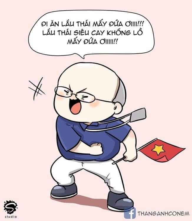 Ảnh chế bố Park bảo vệ học trò trong từng trận đấu tại SEA Games 30-9