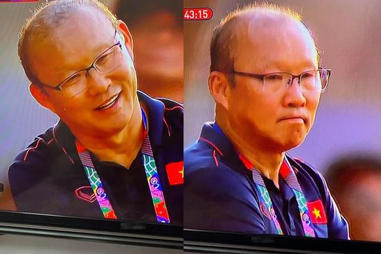 Trợ lý 'ăn' thẻ vàng ngoài đường biên, nụ cười bí hiểm của HLV Park Hang Seo chiếm trọn spotlight