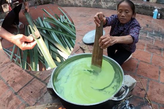 Giữa mùa đông giá lạnh, bà Tân Vlog cho ra là món thạch nhưng lại sử dụng lá dứa theo cách 'khác người'