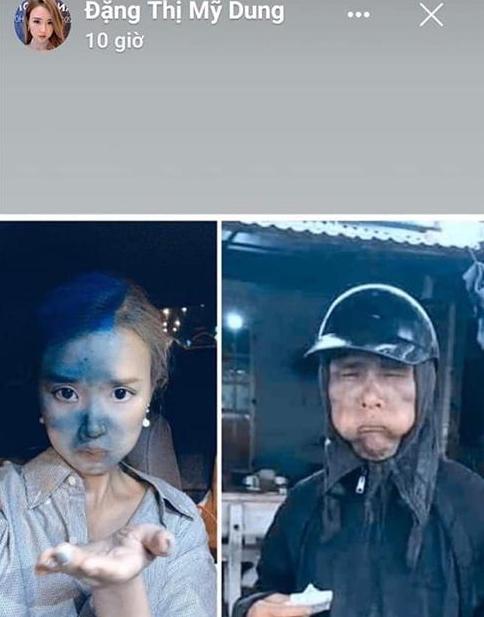 Giải mã hình ảnh Midu mặt mũi lấm lem như nhân vật cầm đầu gà đi ăn xin-1