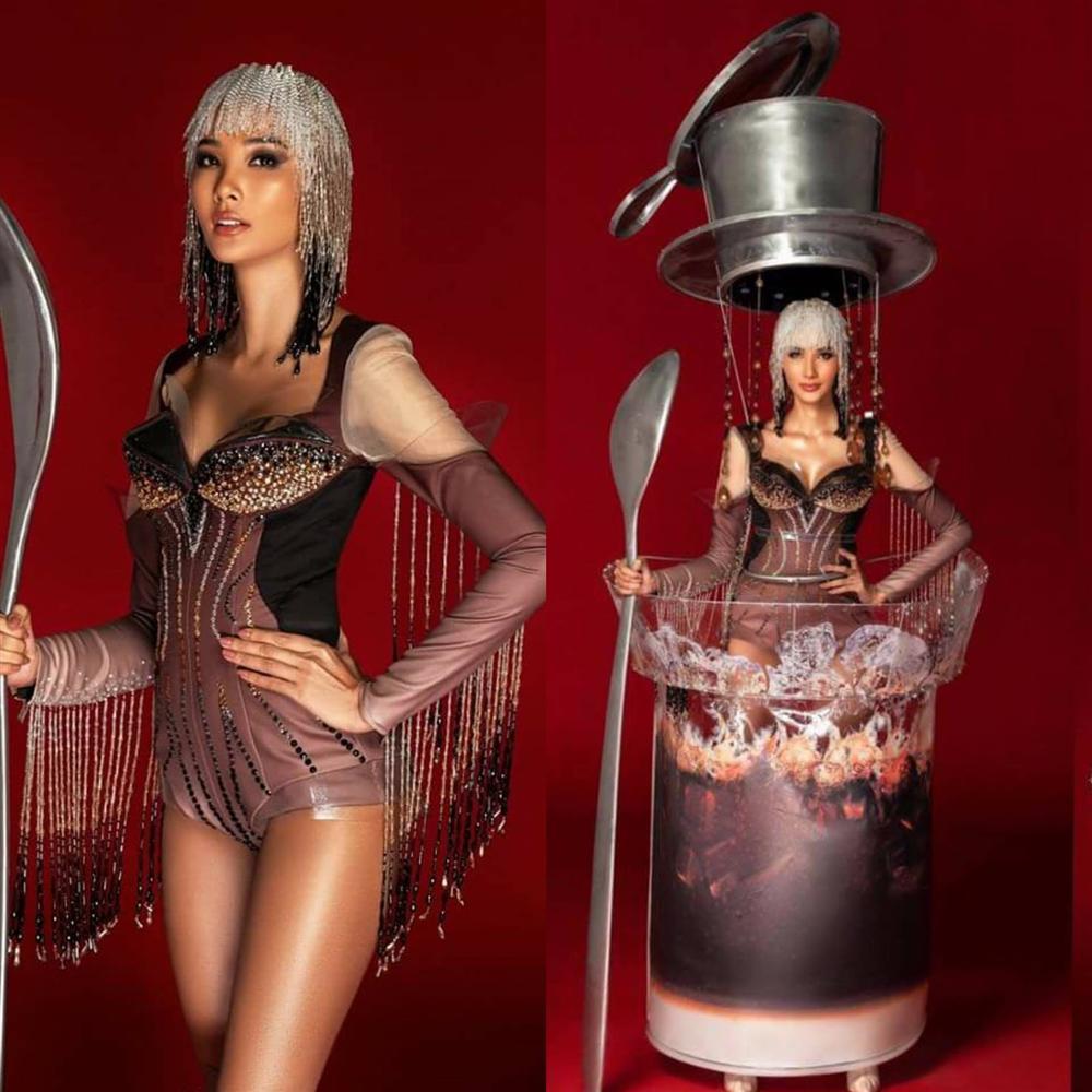 Hoàng Thùy chính thức trình diễn trang phục dân tộc Cafe phin sữa đá tại Miss Universe 2019-9