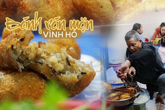 Quán bánh rán mặn 28 năm chỉ đun bằng bếp dầu hiếm thấy của cặp vợ chồng già Vĩnh Hồ