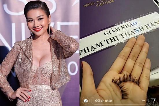 Mải mê chấm thi Hoa hậu Hoàn vũ, Thanh Hằng rụng mất... 2 hàng lông mi