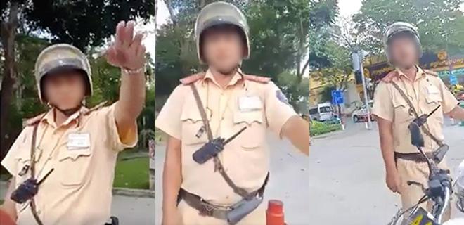 Bị tài xế phản ứng, CSGT ở TP.HCM chửi tục rồi lên xe đặc chủng phóng đi-1