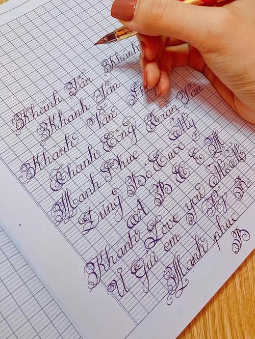 Chữ viết tay đẹp như đánh máy của Hoa hậu Khánh Vân-2