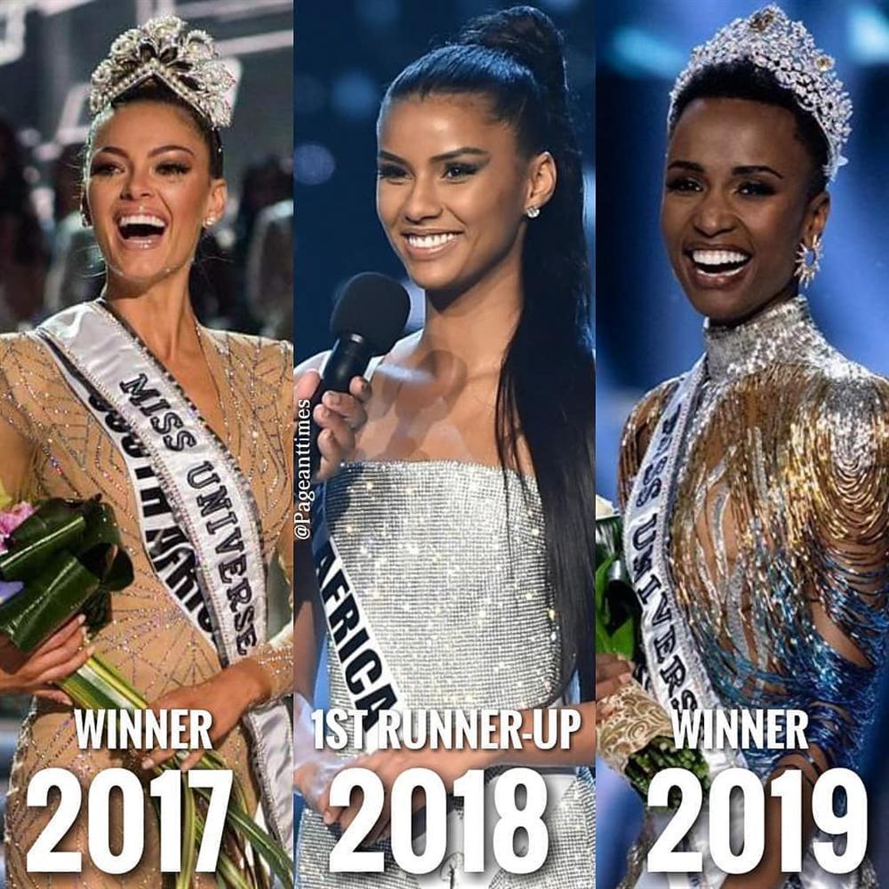 CHOÁNG NGỢP: Nam Phi đoạt 2 vương miện Hoa hậu Hoàn vũ chỉ trong vòng 3 năm-1