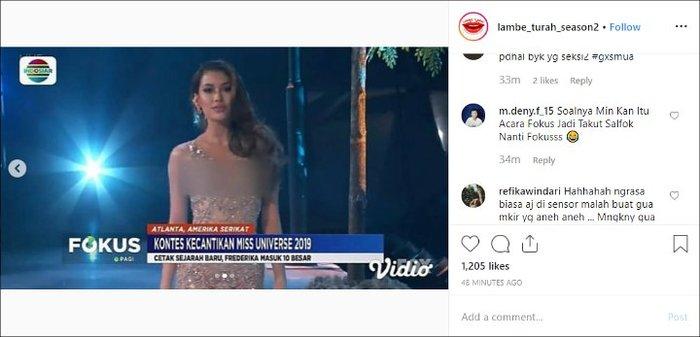 Hoa hậu Indonesia bị che mờ toàn thân trên truyền hình quốc gia vì bộ váy bị cho là phản cảm ở CK Miss Universe-2