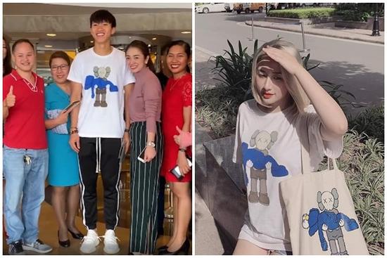 Chiếc áo phông mà Đoàn Văn Hậu diện lúc chia tay đồng đội về nước được giới trẻ săn đón đến cháy hàng