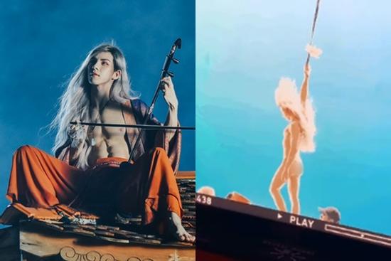 Cảnh hot chưa lên sóng: Denis Đặng khỏa thân 98% trong quá trình quay MV 'Tự Tâm'