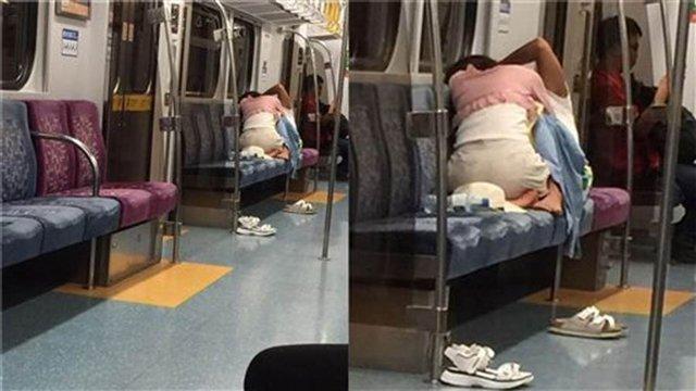 Dân tình bất lực với đôi nam nữ thản nhiên hôn nhau như nuốt lưỡi trên tàu-2