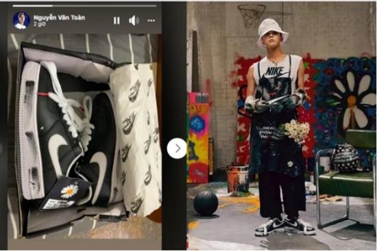 Văn Toàn 'chơi lớn', bỏ cả chục triệu đồng tậu siêu phẩm giày hoa cúc 'đình đám'