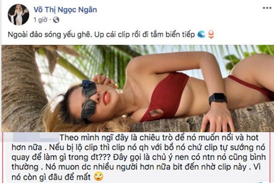 Bị chỉ trích thậm tệ, Ngân 98 tiếp tục mời gọi: 'Up cái clip rồi đi tắm biển tiếp'