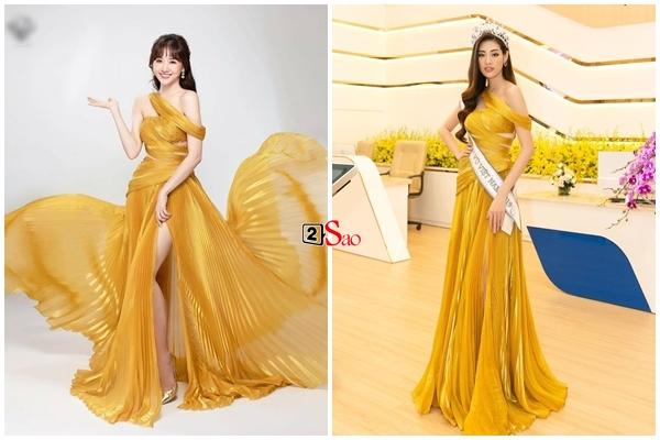 Hari Won chỉ trung thành với 2 kiểu tóc, 1 layout make up nhưng cân được cả dàn hoa hậu khi đụng hàng-1