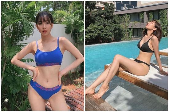 Hiếm khi khoe ảnh bikini, nội y nhưng hễ lần nào đăng ảnh, Min cũng khiến fan 'xịt máu mũi'